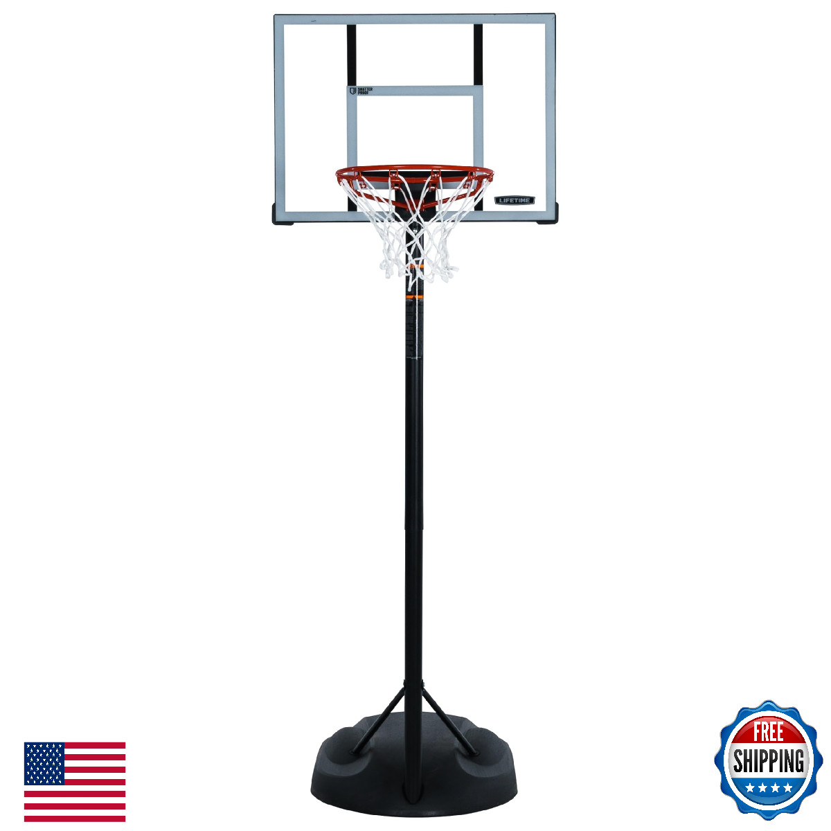 Lifetime Youth Portable Basketball Hoop, Adjustable 5.5-7.5 