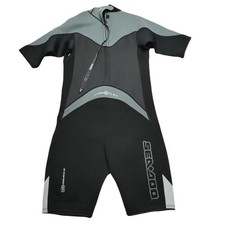 Sea-Doo Shorty Wetsuit Mens XL Black Gray 4-Way Flex Neoprene Jet Ski Swim Surf