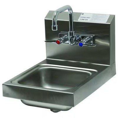 Advance Tabco 7-Ps-23 Hand Sink, With Faucet, 16 In. L, 12 In. W