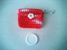 Schlüsselanhänger, klein, + Einkaufschip, Münztäschchen, Handarbeit, DIY, .,