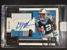 2018 Panini One DJ Moore Rookie Dual Patch Auto Rookie /199 Panthers