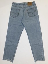 Vintage Levis 550 Relaxed Fit Tapered Jeans Mens 34x34 Light Wash Made In USA