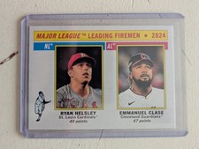 2025 Topps Heritage - League Leaders Emmanuel Clase, Ryan Helsley #205