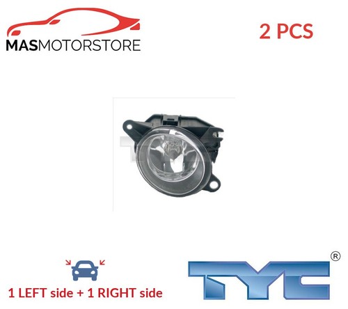 FOG LIGHT LAMP PAIR TYC 19-0211001 2PCS P NEW OE REPLACEMENT
