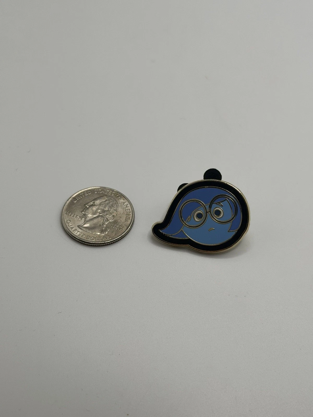 Sadness Inside Out Character Face Individual Disney Park Trading Pin
