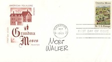 MORT WALKER - FIRST DAY COVER SIGNED
