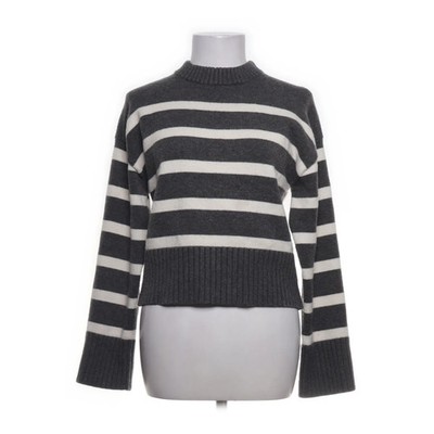 H&M, Strickpullover, Größe: XS, Grau/Weiß, Acryl/Polyamid/Polyester/Wolle #HtI
