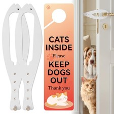 Cat Door Latch, 2 Pcs Cat Door Stopper Pet Door Latch to Keep Dog 2pcs-white