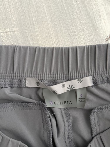 Athleta Women's Size 0 Flint Grey Aspire Ankle Pant Travel Light Gray64659 - Picture 2 of 9