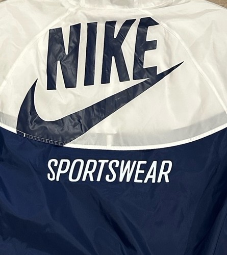 Chaqueta Nike Windrunner tejida para hombre LND GFX, blanco/azul vacío, mediana, HJ2040-100 - Imagen 7 de 7