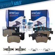 6pc Front Rear Ceramic Brake Pads w/Hardware for Mercedes-Benz CL550 CLS550 E550