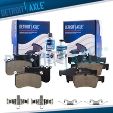 6pc Front Rear Ceramic Brake Pads w/Hardware for Mercedes-Benz CL550 CLS550 E550