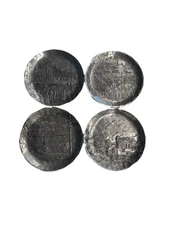 Wendell August Forged Coasters Farm Set of 4 RARE CLEAN