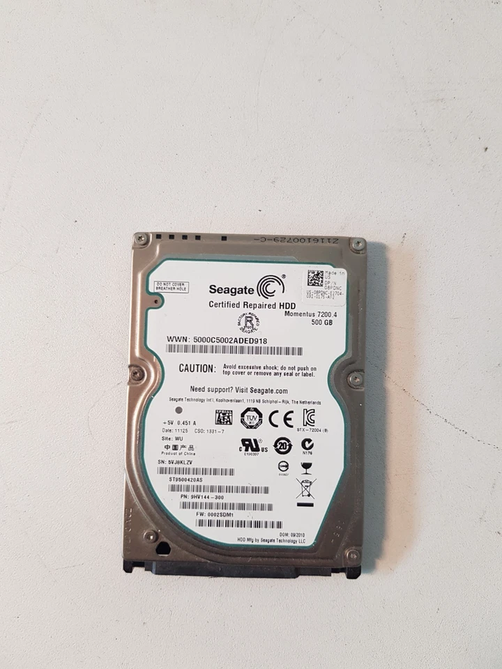 SEAGATE LAPTOP 2.5" 500gb HARD DRIVE - (R1) - Image 1 of 1