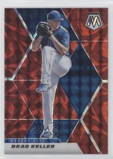 2021 Panini Mosaic Reactive Red Mosaic Prizm Brad Keller #119 0hk3