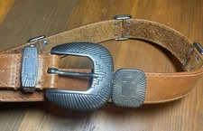 Stetson Vintage Leather Western Belt Women s Southwestern Medium Made In Canada