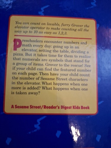 Going up with Grover A Counting Book by Linda Hayward-Vintage Sesame Street Book - Picture 7 of 9
