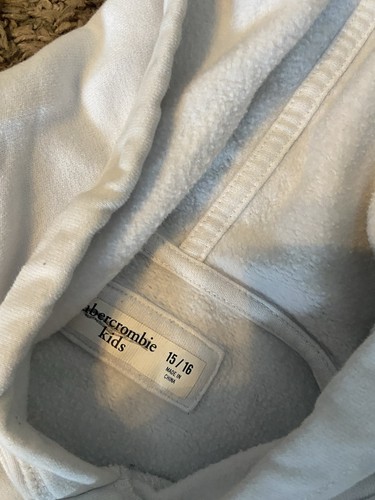 Abercrombie Kids Blue Yellow White Hoodie 15/16 Tie Dye - Picture 3 of 3