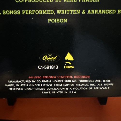 Poison / Flesh And Blood LP Capitol Enigma C1-59183 - Picture 3 of 11