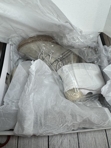 Cómodas botas de senderismo grises de gamuza sintética con ribete de piel de Nine West talla 6,5 NWB - Imagen 12 de 14