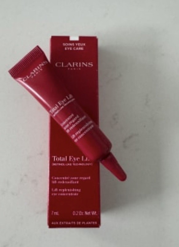 CLARINS TONAL  EYE LIFT  EYE CARE  RED TRAVEL SIZE 7 mL