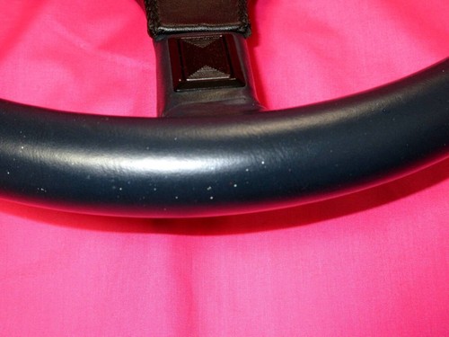 6180 italvolanti Formel 36Φ Navy Leather Black Pad Steering Handle Horn #QOJPXZ - Picture 8 of 10