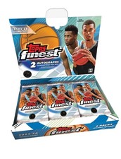 Topps Finest 2023-24 Basketball Hobby Box, Blue, 6 Packs, 2 Autographs Per Box