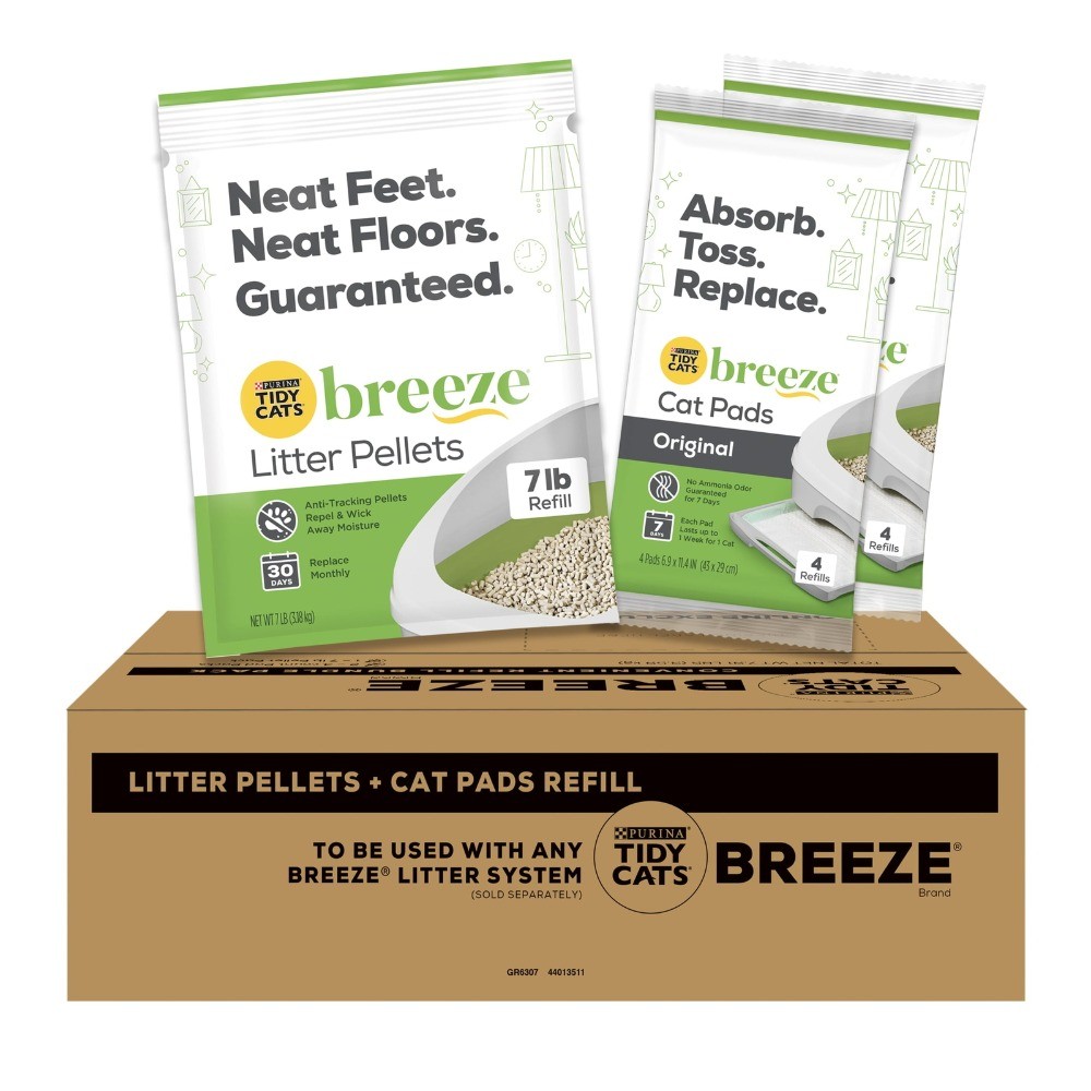 Tidy Cats Breeze Non-Clumping Pellets, Low Dust, Odor Contro