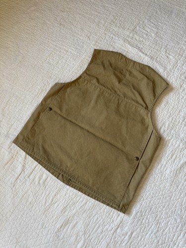 Vintage CC Filson Canvas Khaki Work Vest Hunting Fishing - Picture 13 of 13