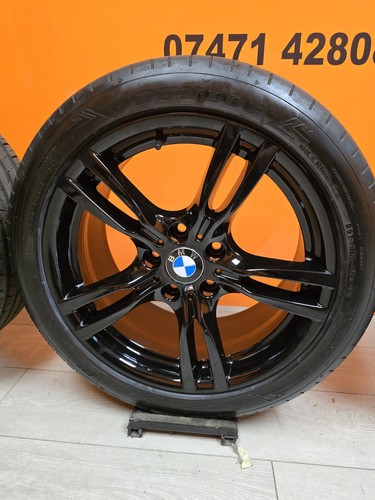 18” Genuine BMW MSport Alloy Wheels F30 f31 f36 F32 E90 E46 Z4 black immaculate - Picture 4 of 9