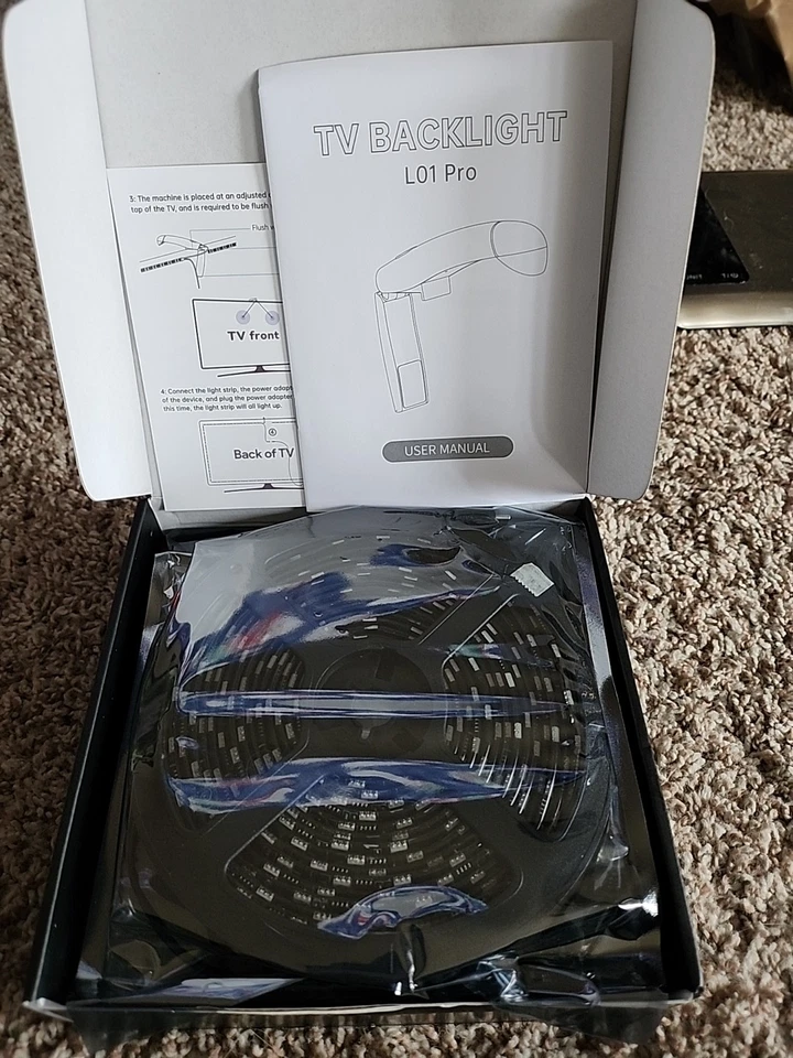 FFJ TV LED Backlight, 14.7ft Cuttable TV Lights That Change with TV for 55-65 In - Image 3 of 3