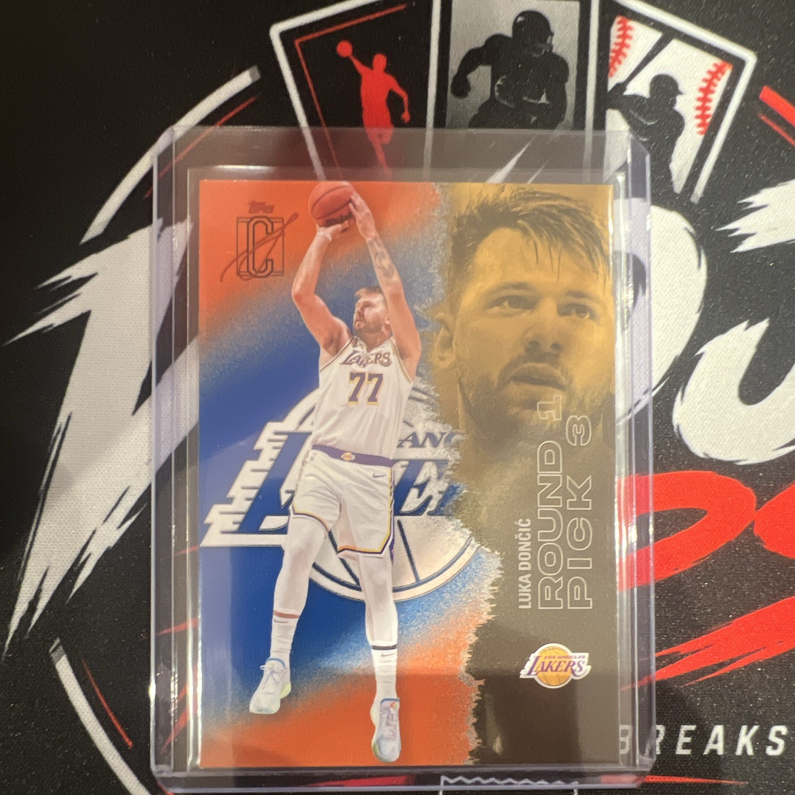 2025-26 Topps Signature Class #83 Luka Doncic Blue and Orange Los Angeles Lakers
