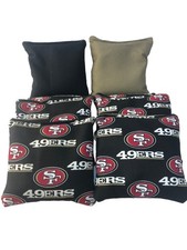 San Francisco 49ers Cornhole Bean Bags- 8 ACA Regulation Size Bags NFL SF 49
