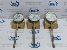 Sika Exhaust Gas Thermometer 50-650°C, Face Dial 4" ϕ, Stem 10", 445.20.00.235