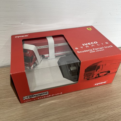 SUPER Very Rare Kyosho RC TRANSPORTER SCUDERIA Ferrari TRUCK 2006Ver 1/64 JP F/S - Picture 19 of 24