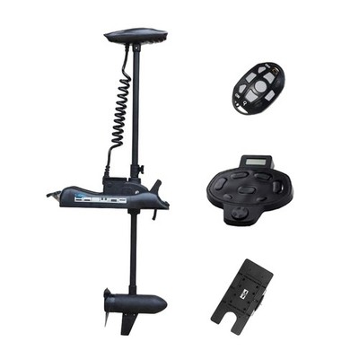 Black Haswing Cayman 12V 55lbs 48 inch Bow Mount Electric Trolling Motor Ligh...