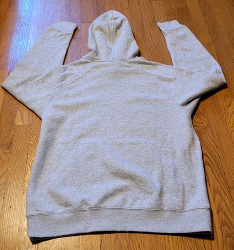 Vtg Y2K NWT Nike Hoodie Hooded Sweatshirt Swoosh Light Grey Pullover Men’s Sz Lg - Picture 2 of 14