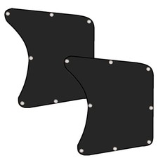 2pcs Semi Truck Window Shades Side Window Sun Shade Heat Protection Block Sun