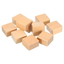 35x35mm Blank Wood Rubber Stamp Mounts, 10pcs Wooden Rubber Stamp Handle Style 1