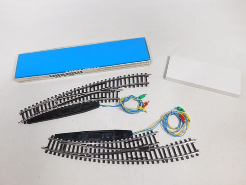 DH821-0.5# Märklin H0 AC 2267 Curved Switch Pair K-Track Tested Mint Box - Picture 2 of 3