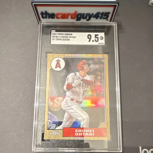 Topps 2022 Chrome 87BC-2 Shohei Ohtani Los Angeles Angels SGC 9.5 Baseball Card