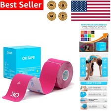 Kinesiology Tape 2in x 16ft Pink Precut Strips  Elastic Breathable Sport 3.16 per gallon