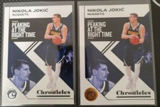 2019-20 Nikola Jokic Bronze and Base lot (2) cards Denver Nuggets #1 NM-MT !!!! 