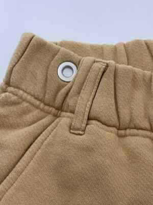 Palm Angels Sunset Logo Panel Shorts Pants cotton beige M