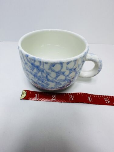 8 Tazze Tè Caffè Tè Vintage Italiane/Made In Italy, Set Completo Dipinte in Spugna - Foto 15 di 16