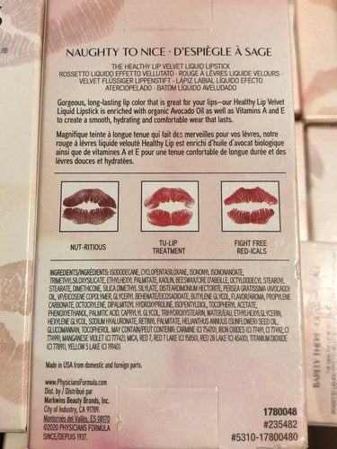 Physicians Formula Lip Velvet Liquid Lipstick Naughty to Nice - Picture 2 of 3