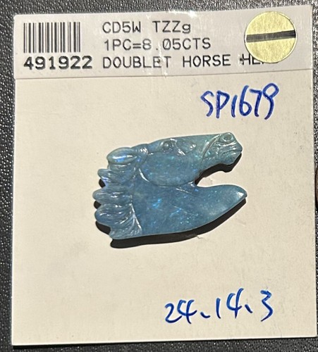 Cabeza de caballo doblete de ópalo 8,05 quilates - Imagen 1 de 3