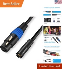 High-Fidelity 3-Pin Mini XLR to XLR Female Adapter Cable - 3.3ft Durable Design