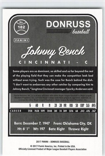 Johnny Bench Baseball Card MEGA SALE - You choose the card! - HOF - Picture 101 of 121