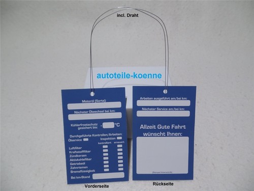 100x Castrol Ölzettel – Beschreibbare Anhänger  Produktbild-Vorschau 12